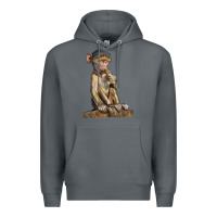 Rock Baby Baboon Illustrations Premium Hoodie - LillyAllenDesigns