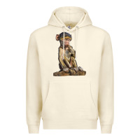 Sandshell Baby Baboon Illustrations Premium Hoodie - LillyAllenDesigns