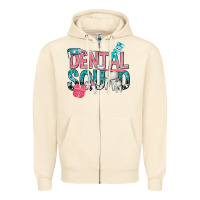 Sandshell dental squad with cowhide Zipper Hoodie - texasbilliewilder