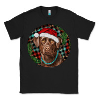 Black Labrador Retriever Christmas Classic Tee - RanaPortraitStore