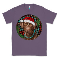 Lavender Labrador Retriever Christmas Classic Tee - RanaPortraitStore