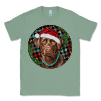 Sage Labrador Retriever Christmas Classic Tee - RanaPortraitStore