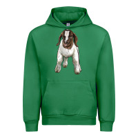 Emerald baby boer goat Urban Hoodie - LillyAllenDesigns