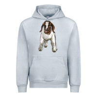 Heather Grey baby boer goat Urban Hoodie - LillyAllenDesigns