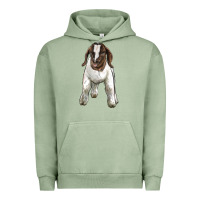 Pigment Oil Green baby boer goat Urban Hoodie - LillyAllenDesigns