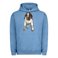 Pigment Pebble Blue baby boer goat Urban Hoodie - LillyAllenDesigns