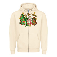 Sandshell 'tis the season christmas cake Zipper Hoodie - Zillion Design Studio