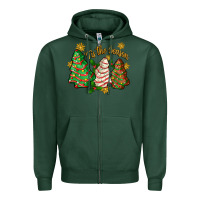 Sports Green 'tis the season christmas cake Zipper Hoodie - Zillion Design Studio