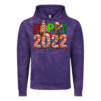 Cloud Purple happy 2022 with christmas tree cake Vintage Hoodie - AdoDesignShop