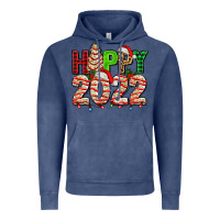 Vintage Denim happy 2022 with christmas tree cake Vintage Hoodie - AdoDesignShop