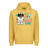 Antique Gold nurse life afro american nurse Premium Hoodie - BarkalooDesign