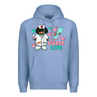 Colony Blue nurse life afro american nurse Premium Hoodie - BarkalooDesign