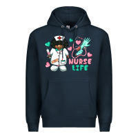 Navy nurse life afro american nurse Premium Hoodie - BarkalooDesign