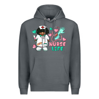 Rock nurse life afro american nurse Premium Hoodie - BarkalooDesign