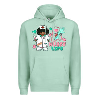 Seafoam nurse life afro american nurse Premium Hoodie - BarkalooDesign