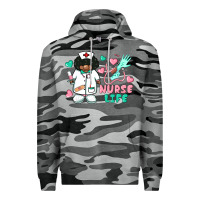 Slate Camo nurse life afro american nurse Premium Hoodie - BarkalooDesign