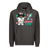 Smoke nurse life afro american nurse Premium Hoodie - BarkalooDesign