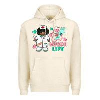 Tofu nurse life afro american nurse Premium Hoodie - BarkalooDesign