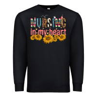 Black nursing in my heart Premium Sweatshirt - FaDigitalArtStudio