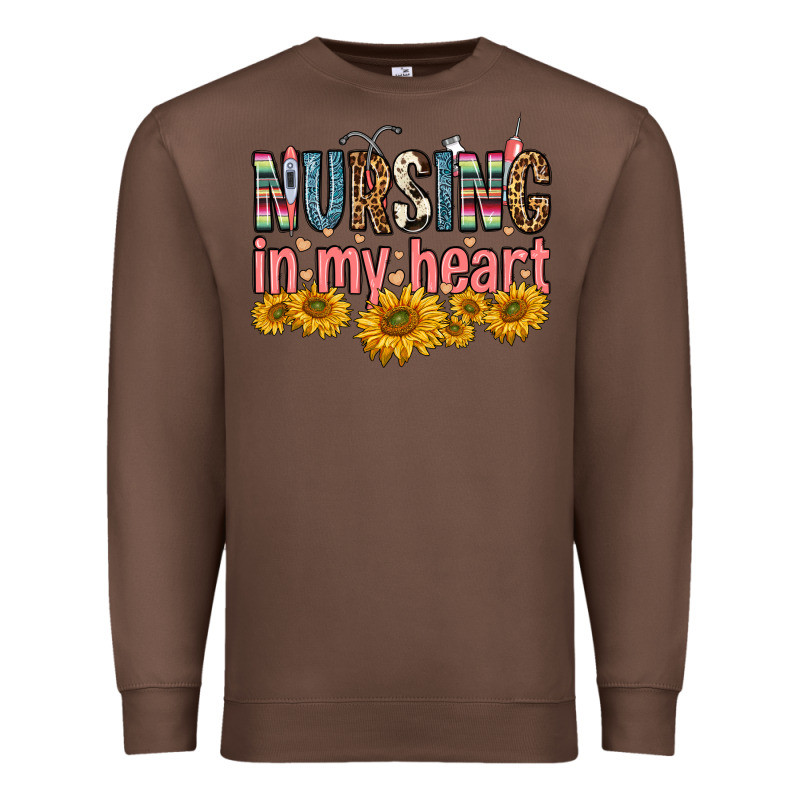 Nursing In My Heart Premium Sweatshirt by FaDigitalArtStudio | Teevron