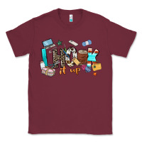 Burgundy i hook it up sewing Classic Tee - Zillion Design Studio