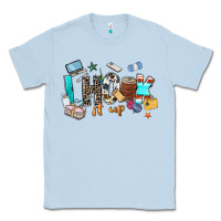 Dusty Blue i hook it up sewing Classic Tee - Zillion Design Studio
