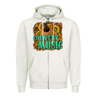 Oatmeal Heather country music western Zipper Hoodie - texasbilliewilder