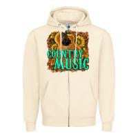 Sandshell country music western Zipper Hoodie - texasbilliewilder