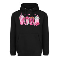 Black breast cancer coffee cups Heavyweight Hoodie - Zillion Design Studio