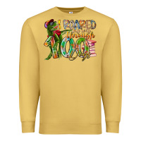 Antique Gold i roared my way through 100 days Premium Sweatshirt - RacoonDesign
