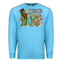 Ocean Blue i roared my way through 100 days Premium Sweatshirt - RacoonDesign