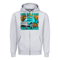 Heather Grey country roads take me home western Zipper Hoodie - texasbilliewilder