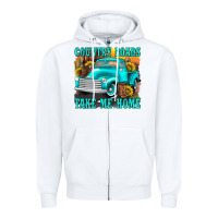 White country roads take me home western Zipper Hoodie - texasbilliewilder
