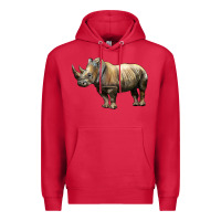 Cardinal Rhino Illustrations Premium Hoodie - LillyAllenDesigns