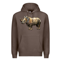 Coffee Rhino Illustrations Premium Hoodie - LillyAllenDesigns