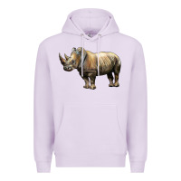 Lilac Rhino Illustrations Premium Hoodie - LillyAllenDesigns
