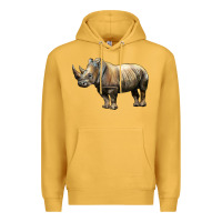 Mustard Rhino Illustrations Premium Hoodie - LillyAllenDesigns