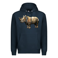 Navy Rhino Illustrations Premium Hoodie - LillyAllenDesigns