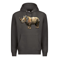 Smoke Rhino Illustrations Premium Hoodie - LillyAllenDesigns