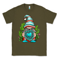 Army Green western gnome with turquoise gemstone Classic Tee - texasbilliewilder