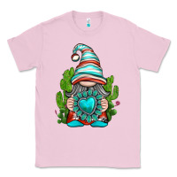 Bubblegum Pink western gnome with turquoise gemstone Classic Tee - texasbilliewilder