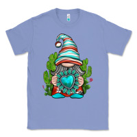 Colony Blue western gnome with turquoise gemstone Classic Tee - texasbilliewilder