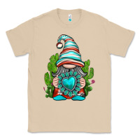Mushroom western gnome with turquoise gemstone Classic Tee - texasbilliewilder