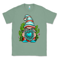 Sage western gnome with turquoise gemstone Classic Tee - texasbilliewilder