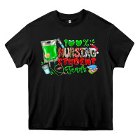 Black 100 Nursing Student Tears Heavy Core Tee - CowhideDigitalArt