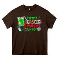 Chocolate Brown 100 Nursing Student Tears Heavy Core Tee - CowhideDigitalArt