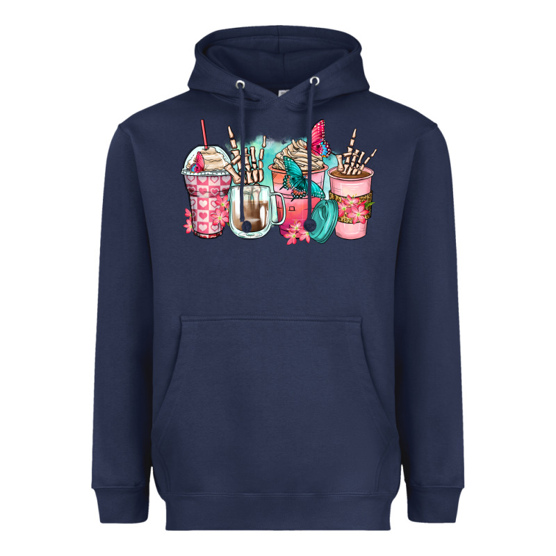 Rock Hand Coffee Cups Heavyweight Hoodie by Zillion Design Studio | Teevron