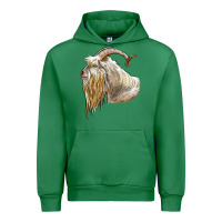 Emerald kiko goat face Urban Hoodie - LillyAllenDesigns