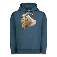Pigment Midnight Navy kiko goat face Urban Hoodie - LillyAllenDesigns