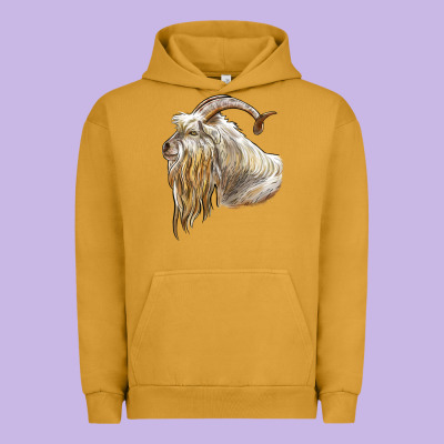 Kiko Goat Face Urban Hoodie Designed By Lillyallendesigns
